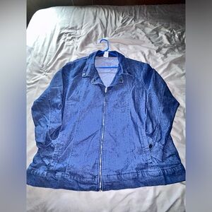 Tudor Court Women's Jean Jacket Zip-Up